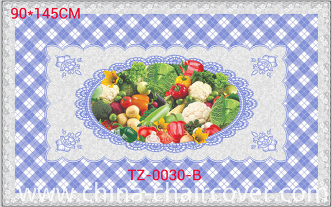 LFGB All in One Independent Design (TZ-0024) Printed Transparent Tablecloth 90*145cm